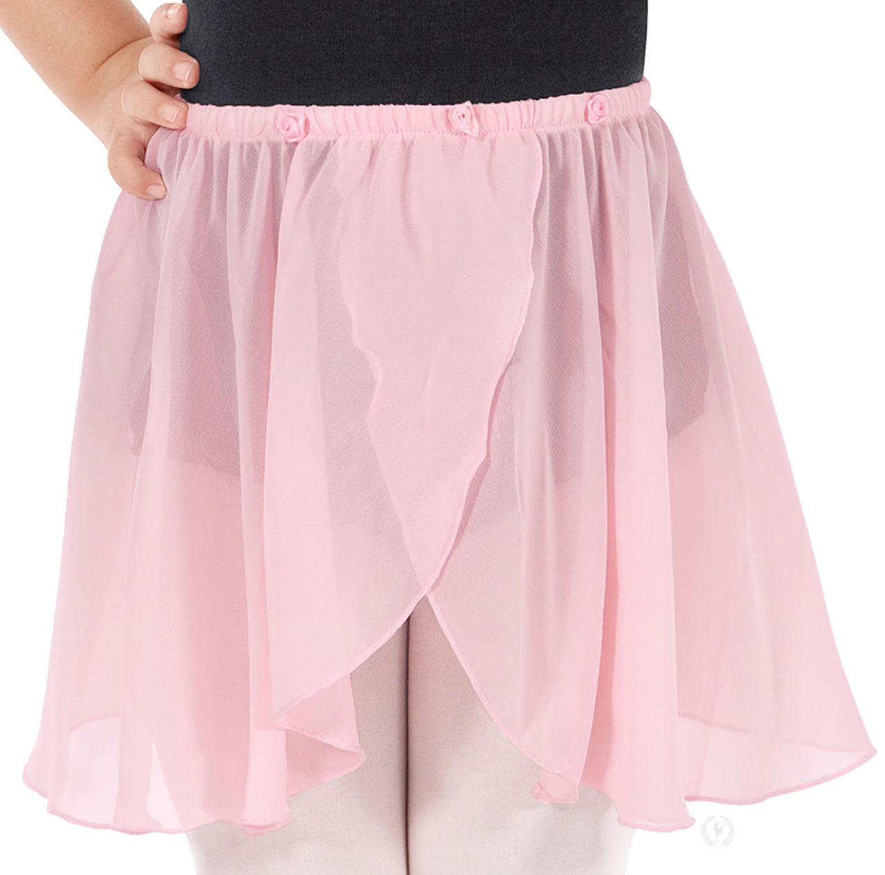 02173 - Child Mock Wrap Skirt w/ Rosettes
