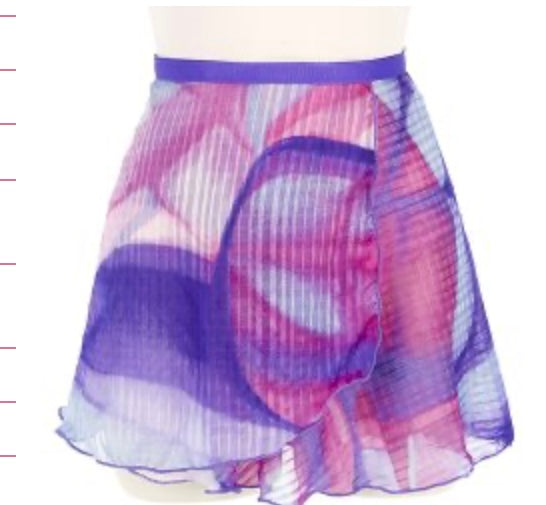 4496PO Ladies 12" Purple Ombre Print Wrap