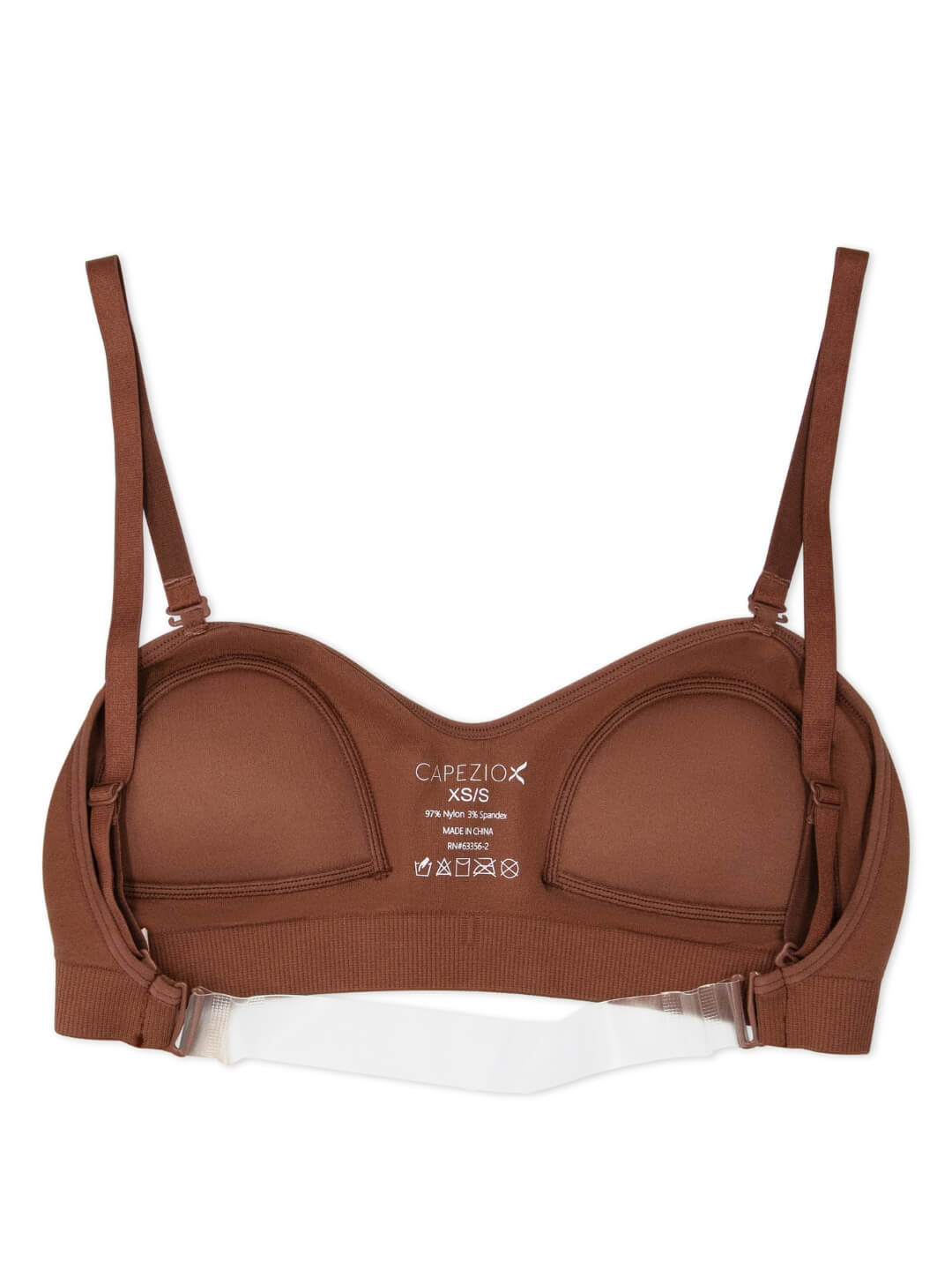 3776W Clear Back Bandeau bra