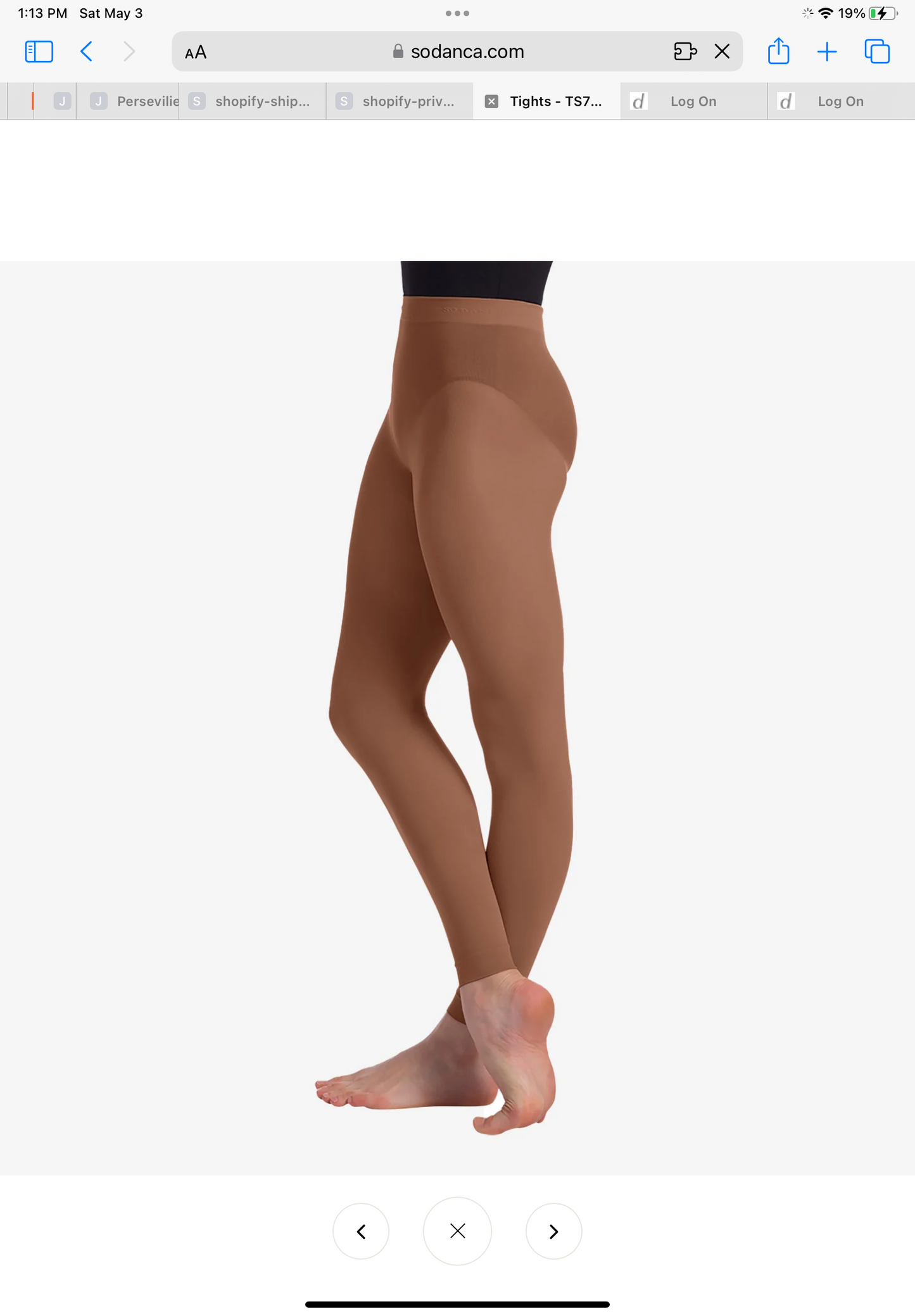 TS69 child footless tights