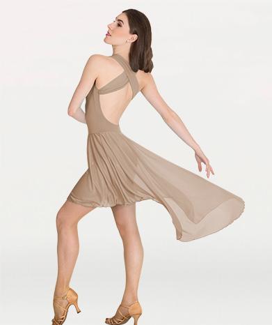 Cross-Strap Low Back Dance Dress