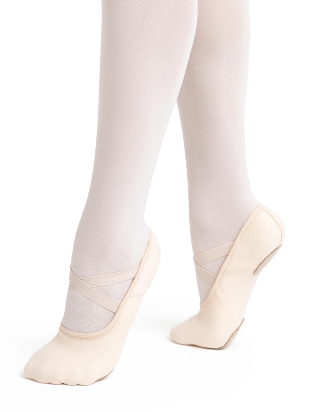 2037w Capezio Canvas Ballet Slipper (black,white & Pink)