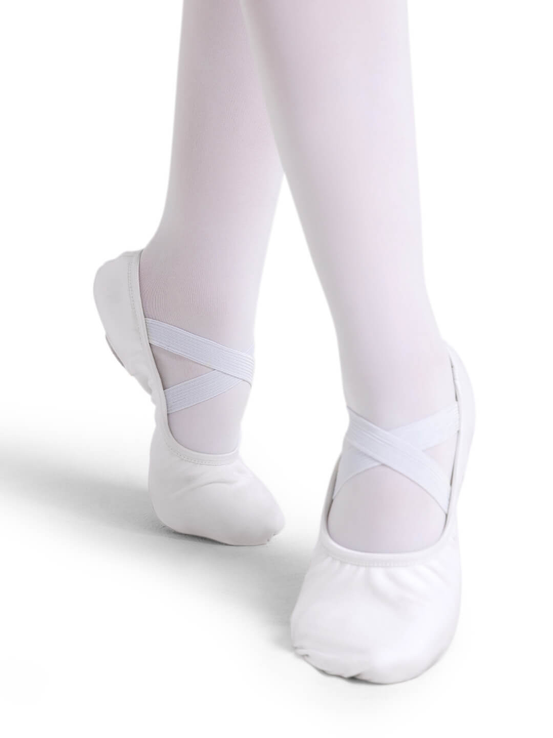 2037w Capezio Canvas Ballet Slipper (black,white & Pink)
