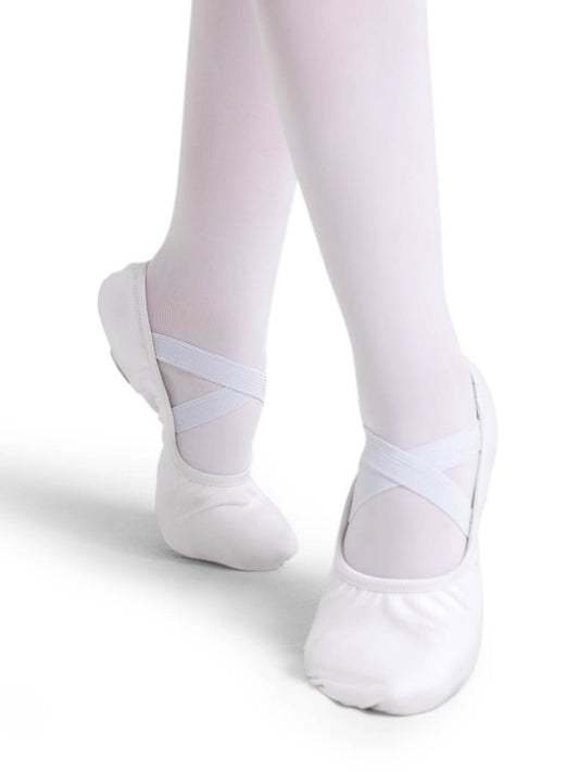 2037w Capezio Canvas Ballet Slipper (black,white & Pink)