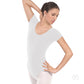 10475p Adult Short Sleeve cotton leotard