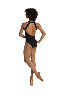 23112A ADELE  TWIST HALTER STYLE LEOTARD