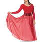 39746 - Eurotard Womens Sheer Devotion Chiffon Full Length Praise Skirt
