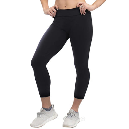 34945 Unisex Seamless Microfiber Capri Leggings