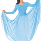 39746 - Eurotard Womens Sheer Devotion Chiffon Full Length Praise Skirt