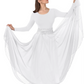 39746 - Eurotard Womens Sheer Devotion Chiffon Full Length Praise Skirt