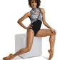 23125 Devon Mock Turtleneck Zebra Leotard