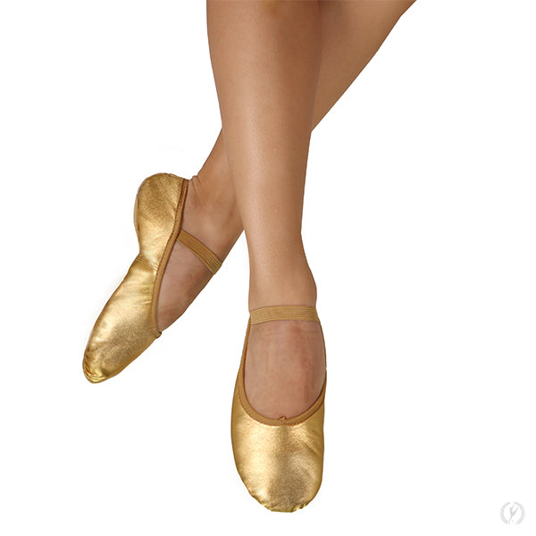 A2001c Tendu Leather Ballet Shoe Metalic Silver
