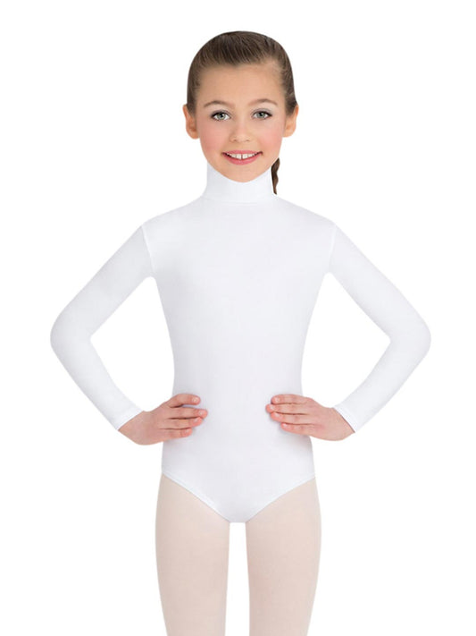 tb123c Long Sleeve Turtleneck Leotard w/ Snaps child